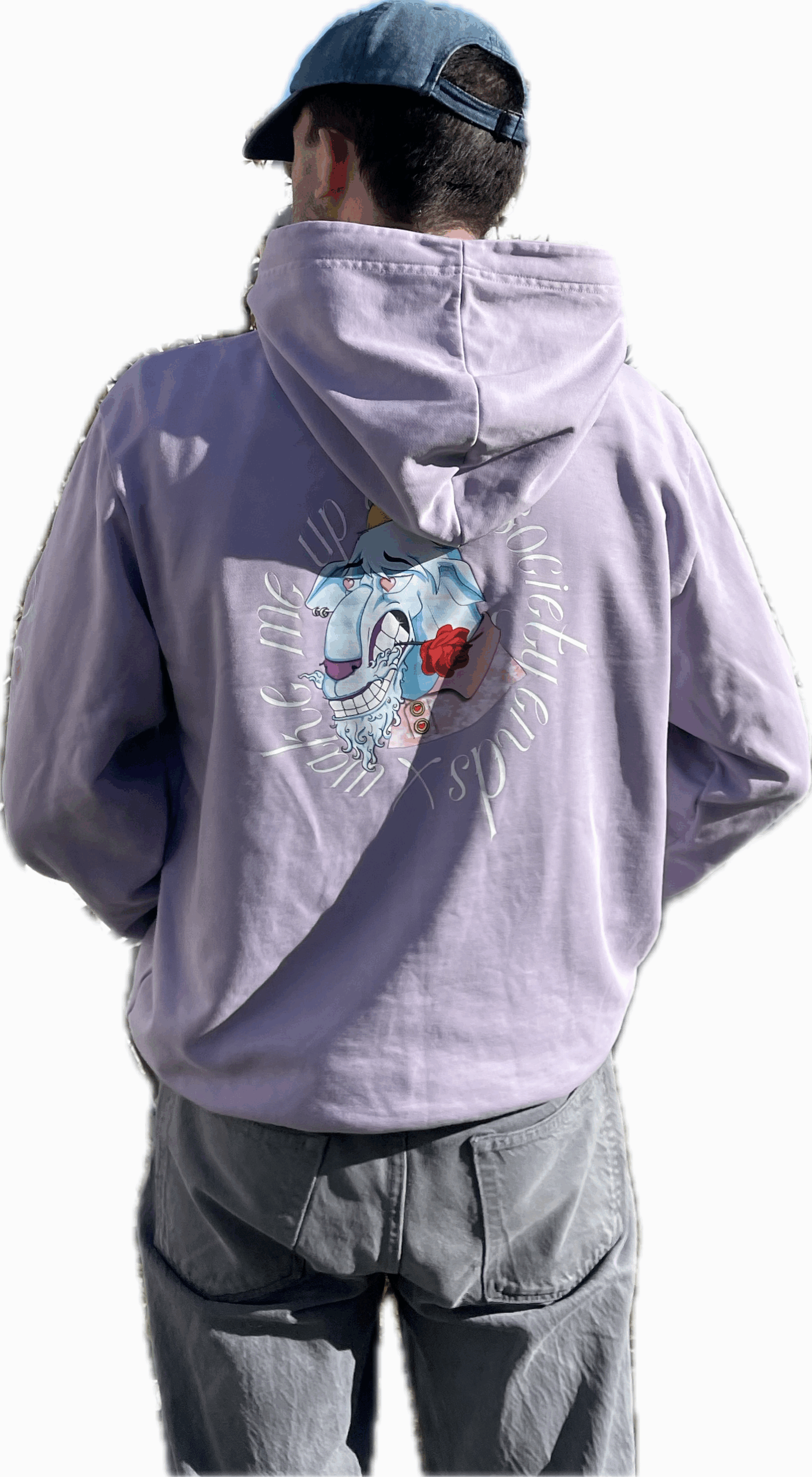 hoodie purple bouc nain - PRIX LIBRE – Image 3